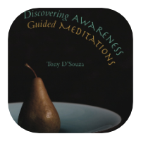 Discovering Awareness Meditations Audio CD or MP3  by Tony D'Souza. Click here to go directly to the Discovering Awareness Meditations section below.